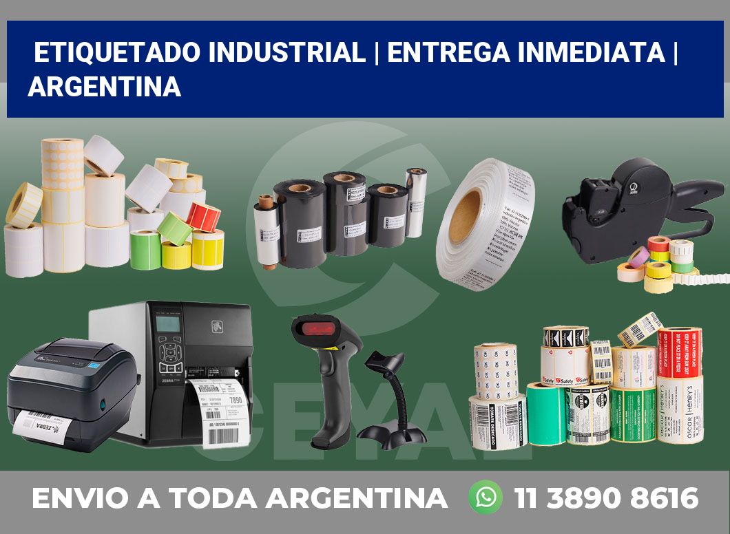 Etiquetado industrial | Entrega inmediata | Argentina