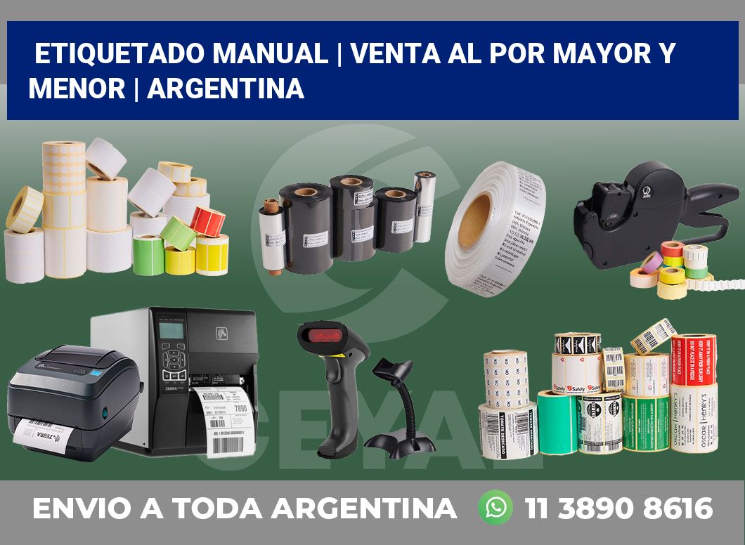 Etiquetado manual | Venta al por mayor y menor | Argentina