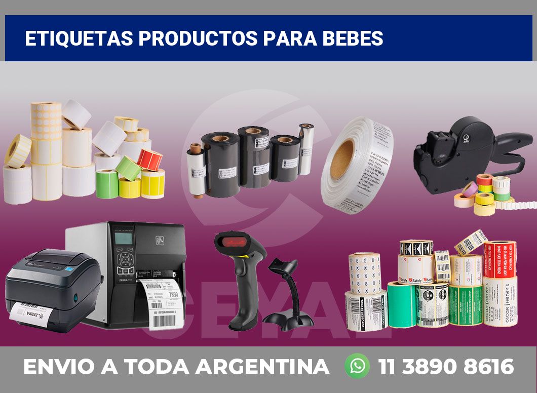 Etiquetas Productos para bebes