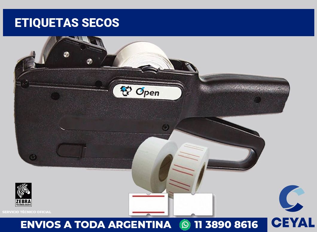 Etiquetas Secos