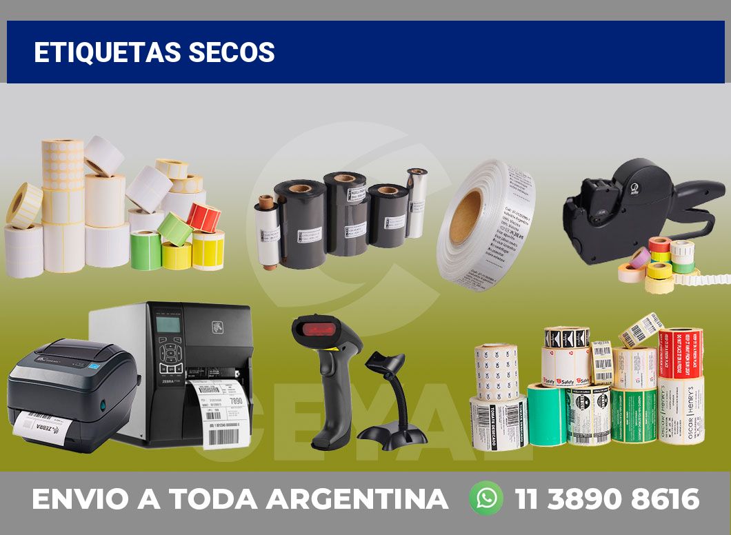 Etiquetas Secos