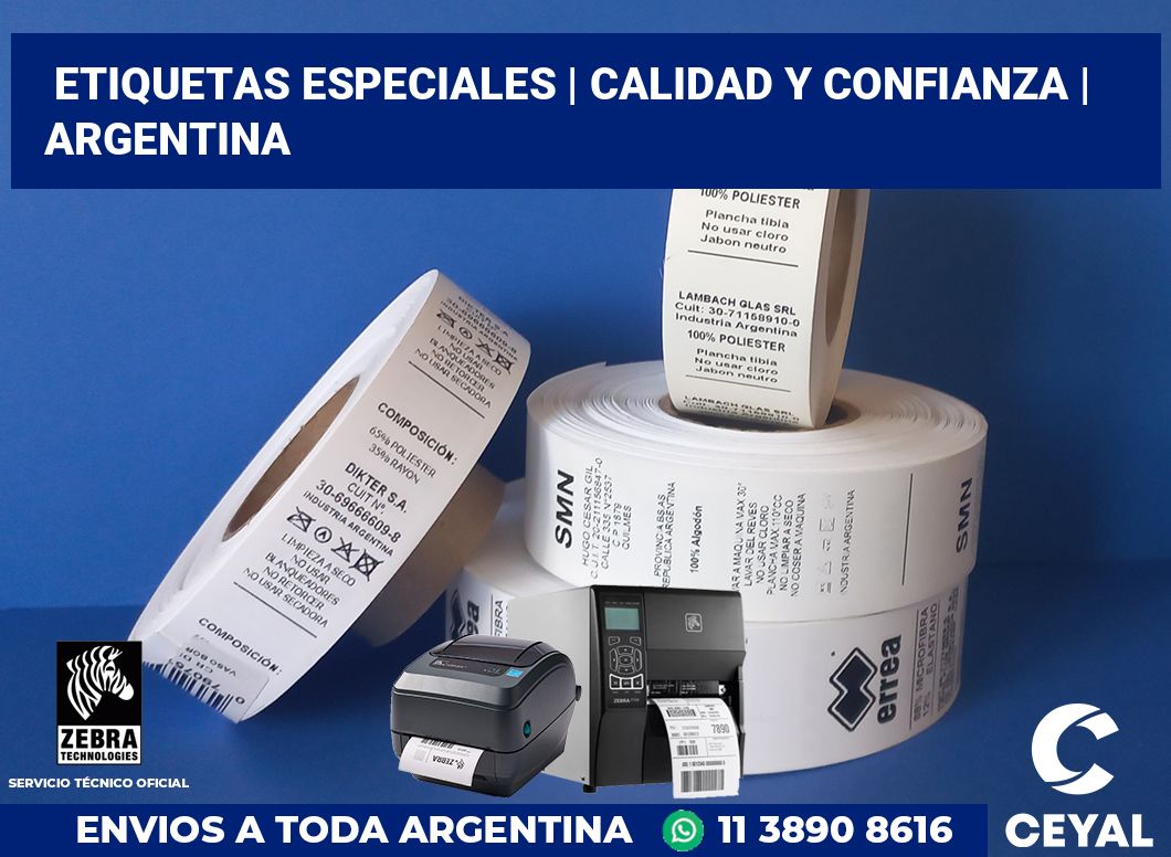 Etiquetas especiales | Calidad y confianza | Argentina