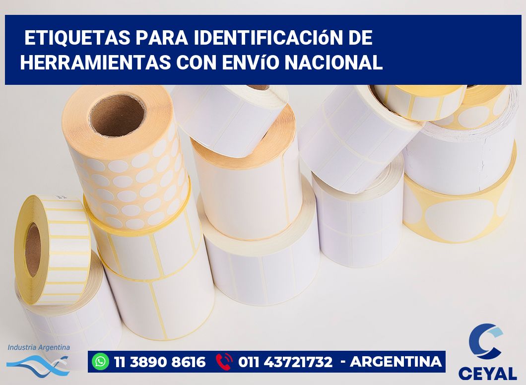 Etiquetas para Identificación de Herramientas con Envío Nacional