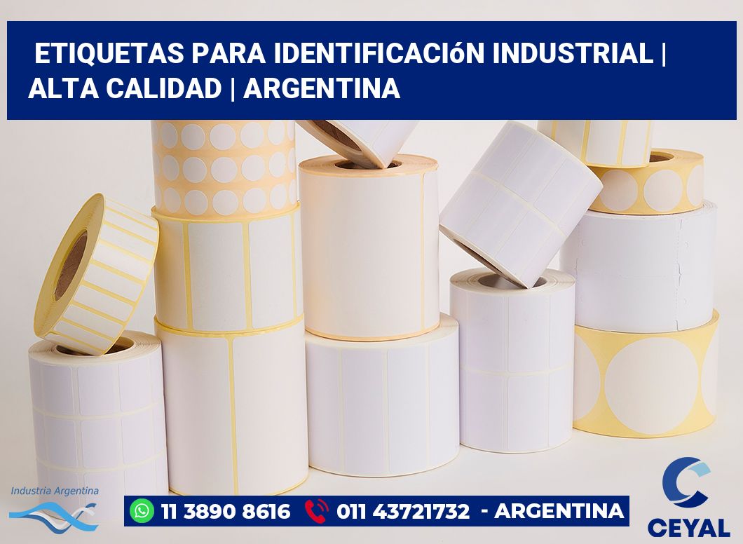 Etiquetas para identificación industrial | Alta calidad | Argentina