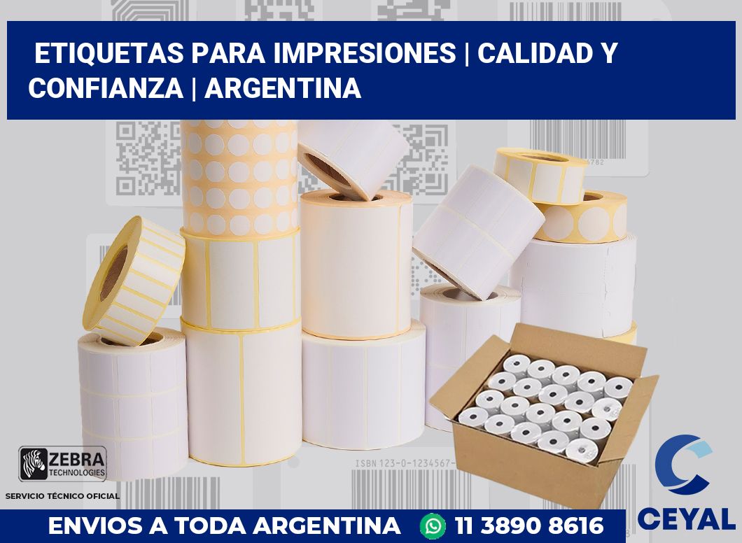 Etiquetas para impresiones | Calidad y confianza | Argentina