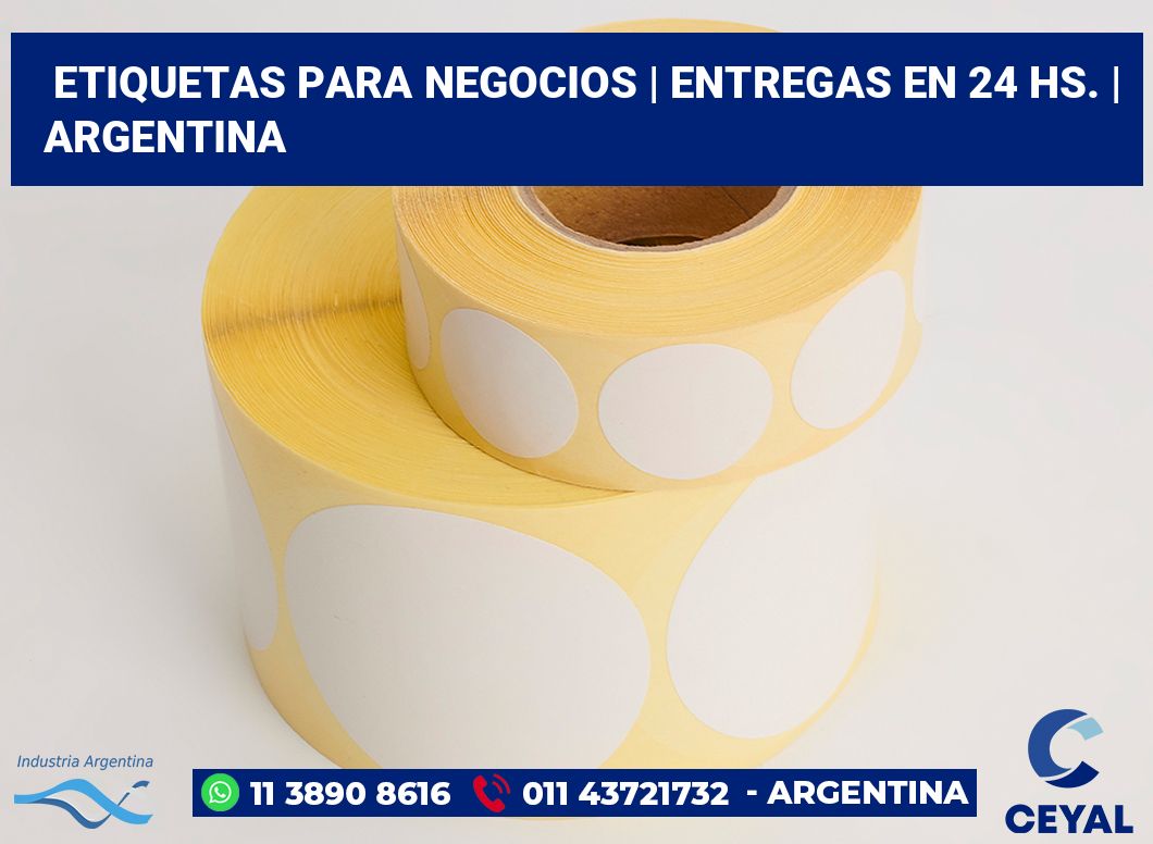 Etiquetas para negocios | Entregas en 24 hs. | Argentina