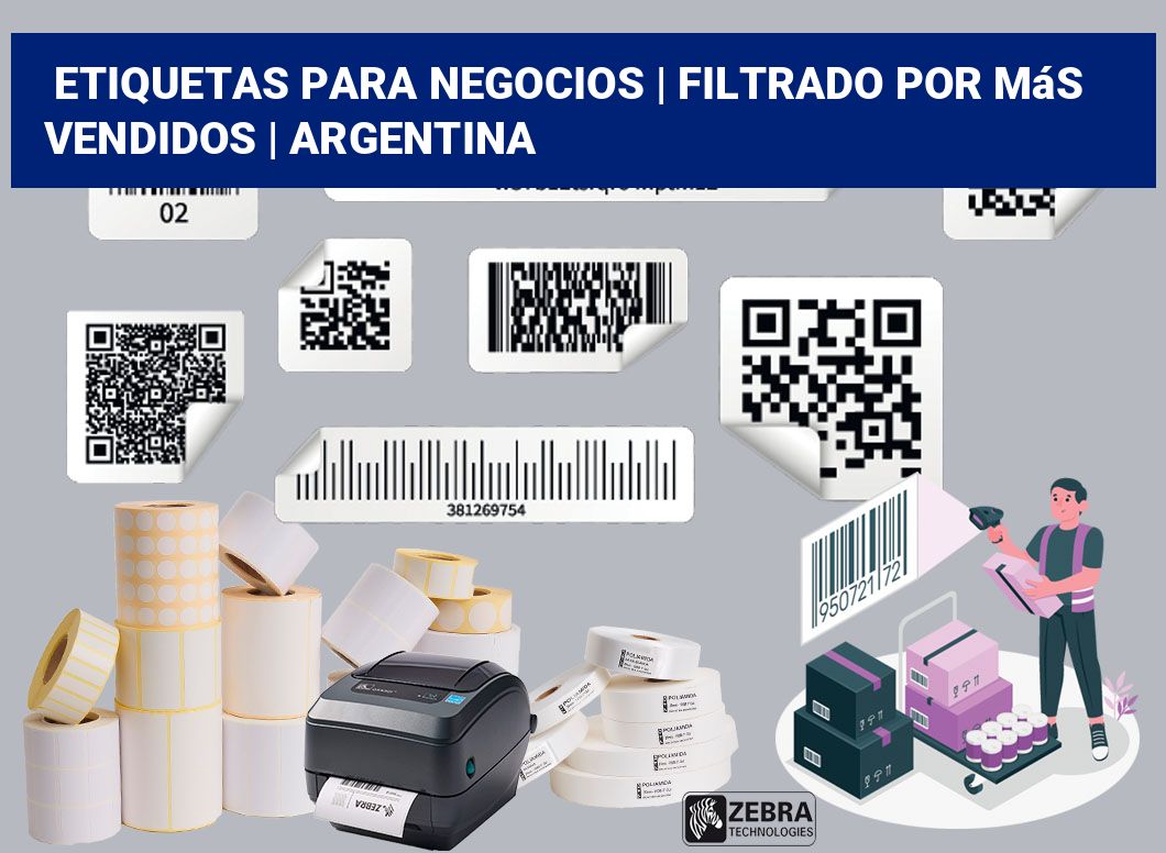 Etiquetas para negocios | Filtrado por más vendidos | Argentina
