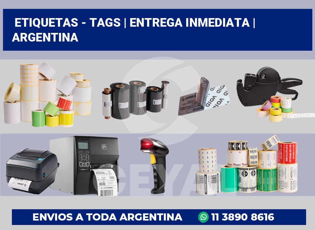 Etiquetas – tags | Entrega inmediata | Argentina
