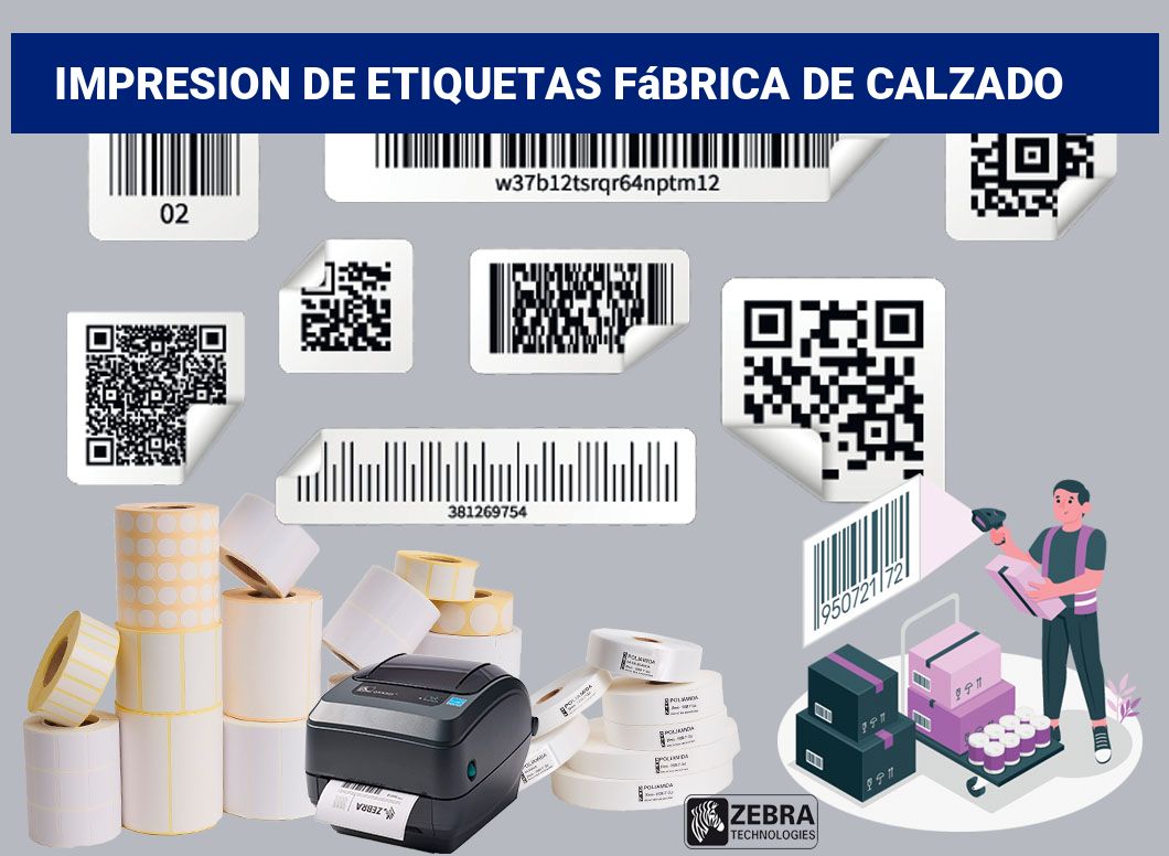 Impresion de etiquetas Fábrica de calzado