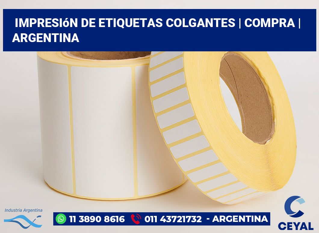 Impresión de etiquetas colgantes | Compra | Argentina