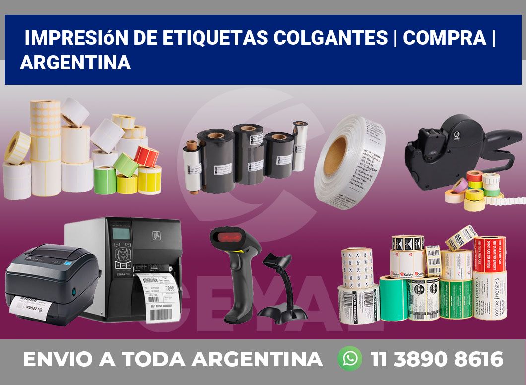 Impresión de etiquetas colgantes | Compra | Argentina