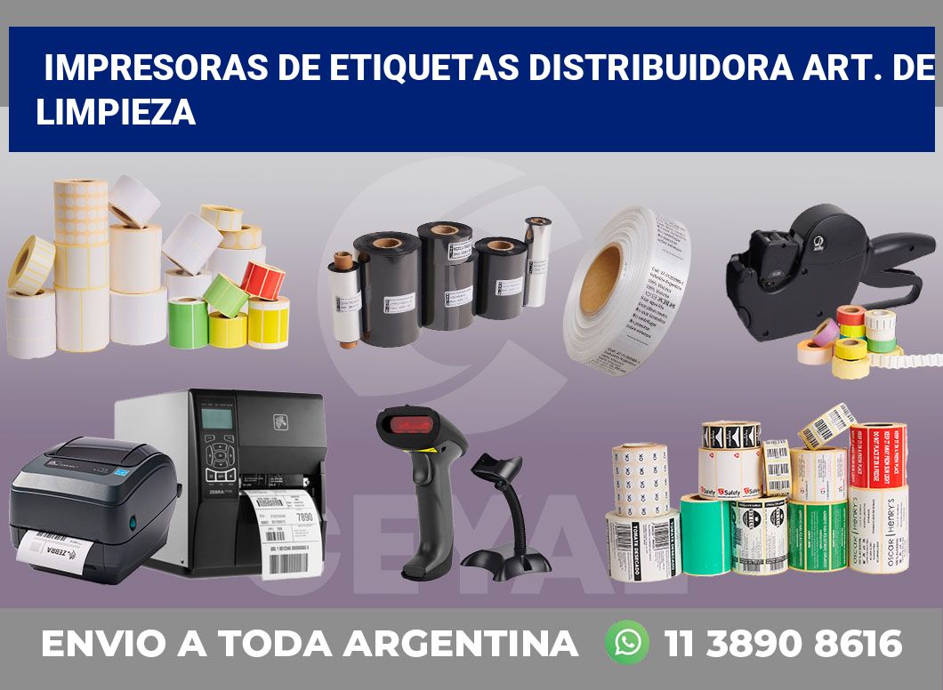 Impresoras de etiquetas Distribuidora art. De limpieza