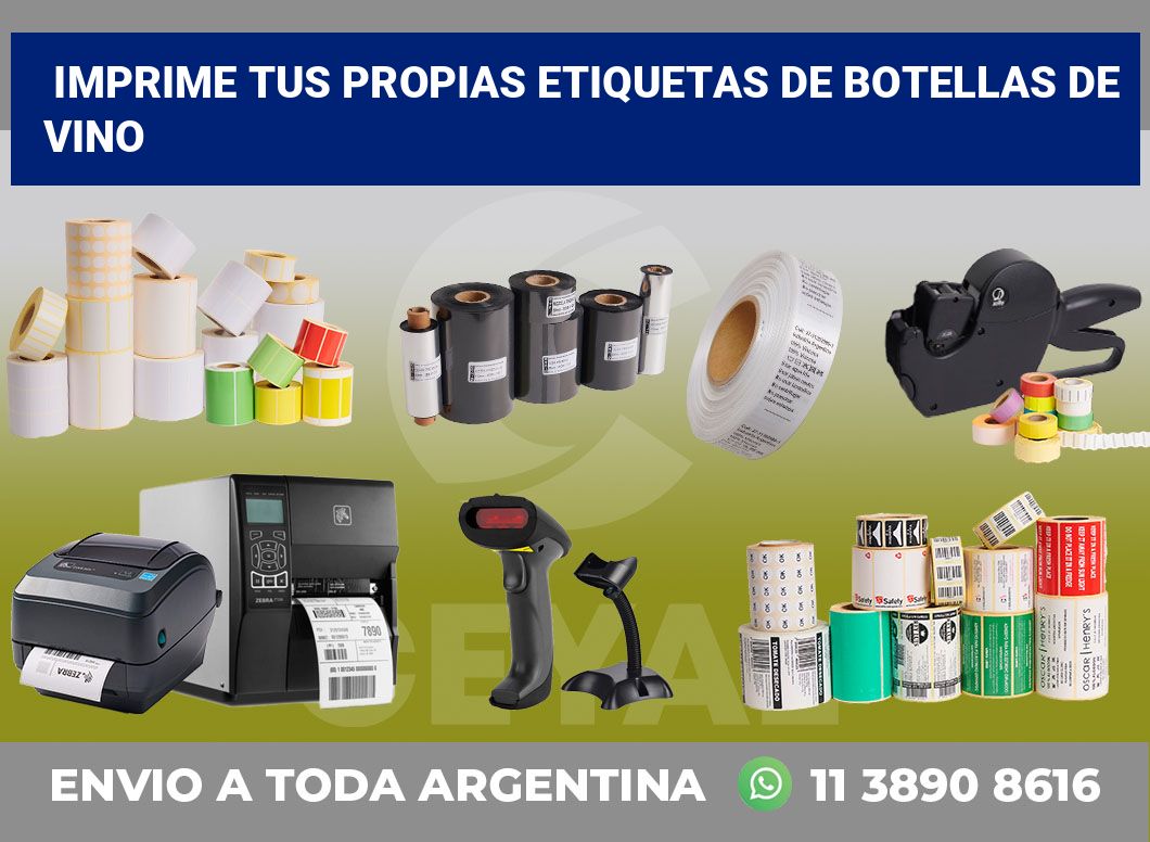 Imprime tus Propias Etiquetas de Botellas de Vino