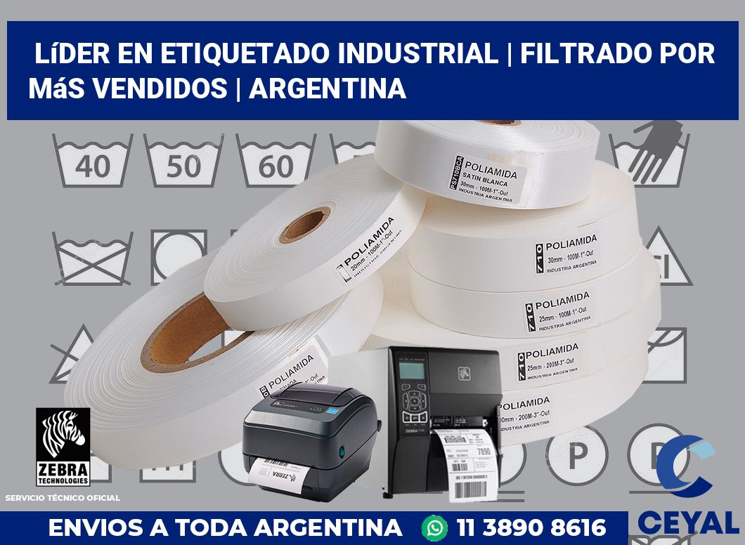 Líder en etiquetado industrial | Filtrado por más vendidos | Argentina