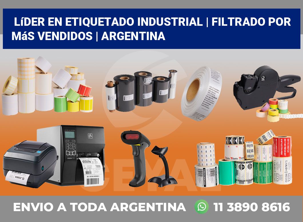 Líder en etiquetado industrial | Filtrado por más vendidos | Argentina