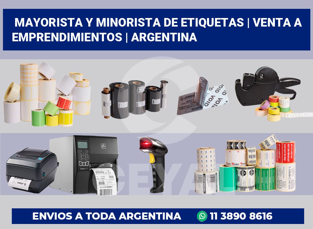 Mayorista y minorista de etiquetas | Venta a emprendimientos | Argentina