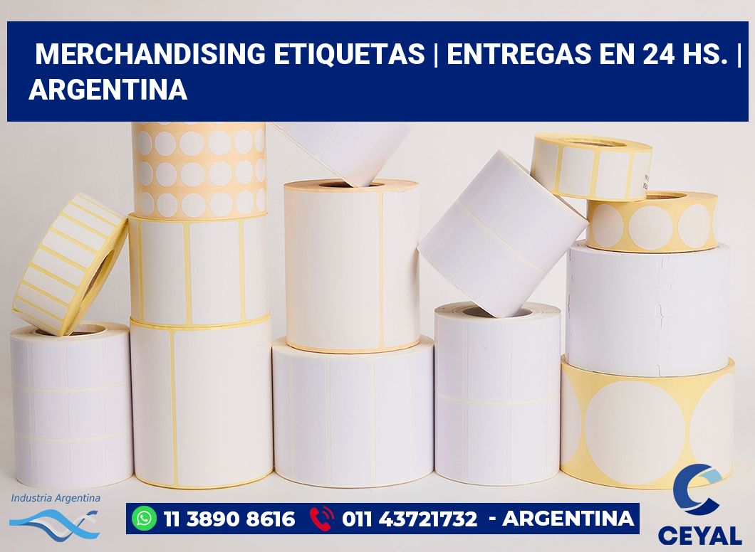 Merchandising etiquetas | Entregas en 24 hs. | Argentina