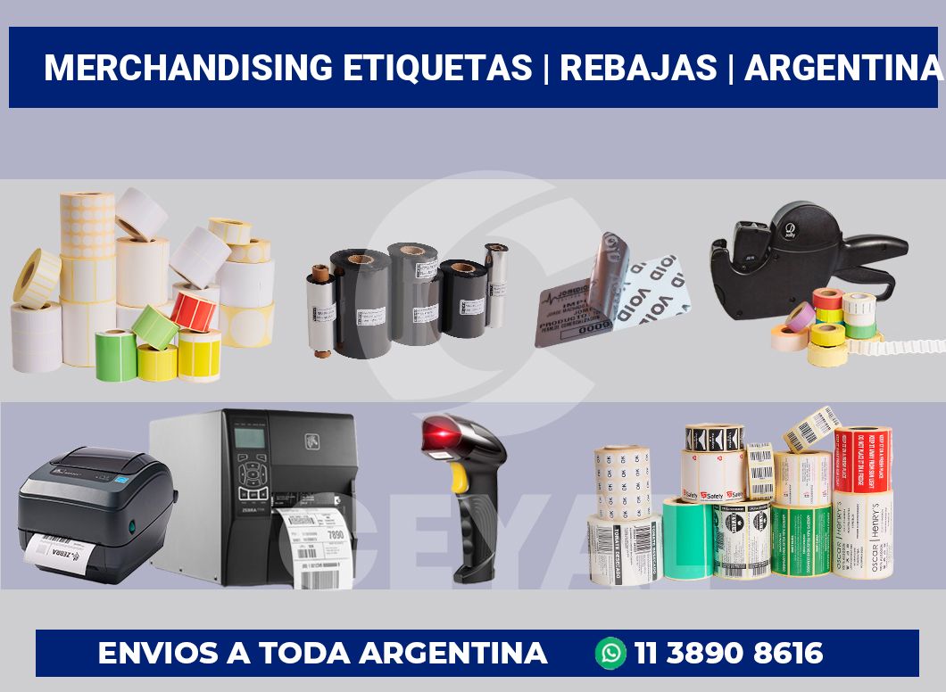 Merchandising etiquetas | Rebajas | Argentina