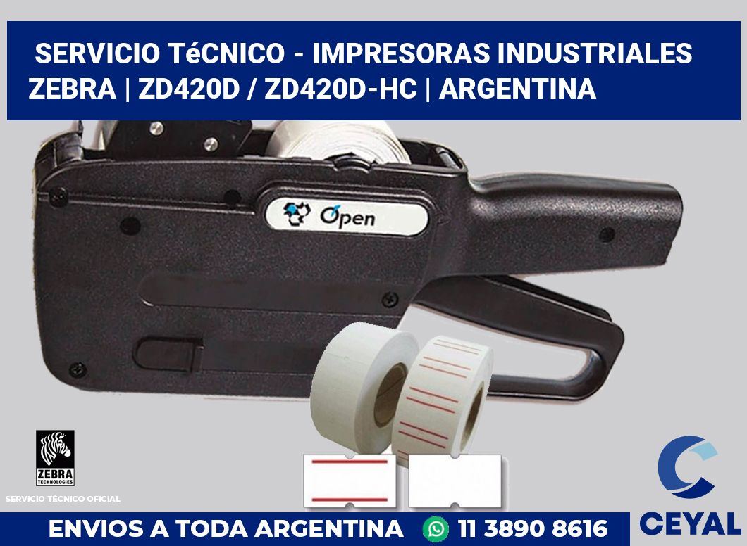 Servicio técnico - impresoras industriales Zebra | ZD420d / ZD420d‑HC | Argentina