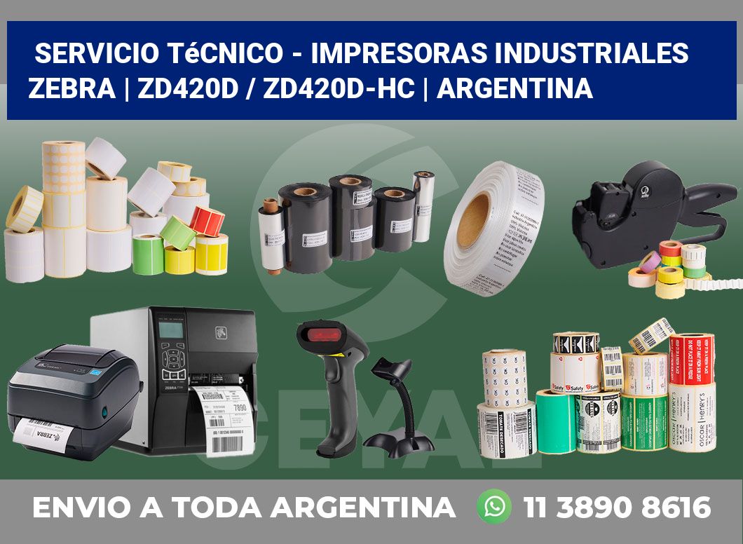 Servicio técnico – impresoras industriales Zebra | ZD420d / ZD420d‑HC | Argentina