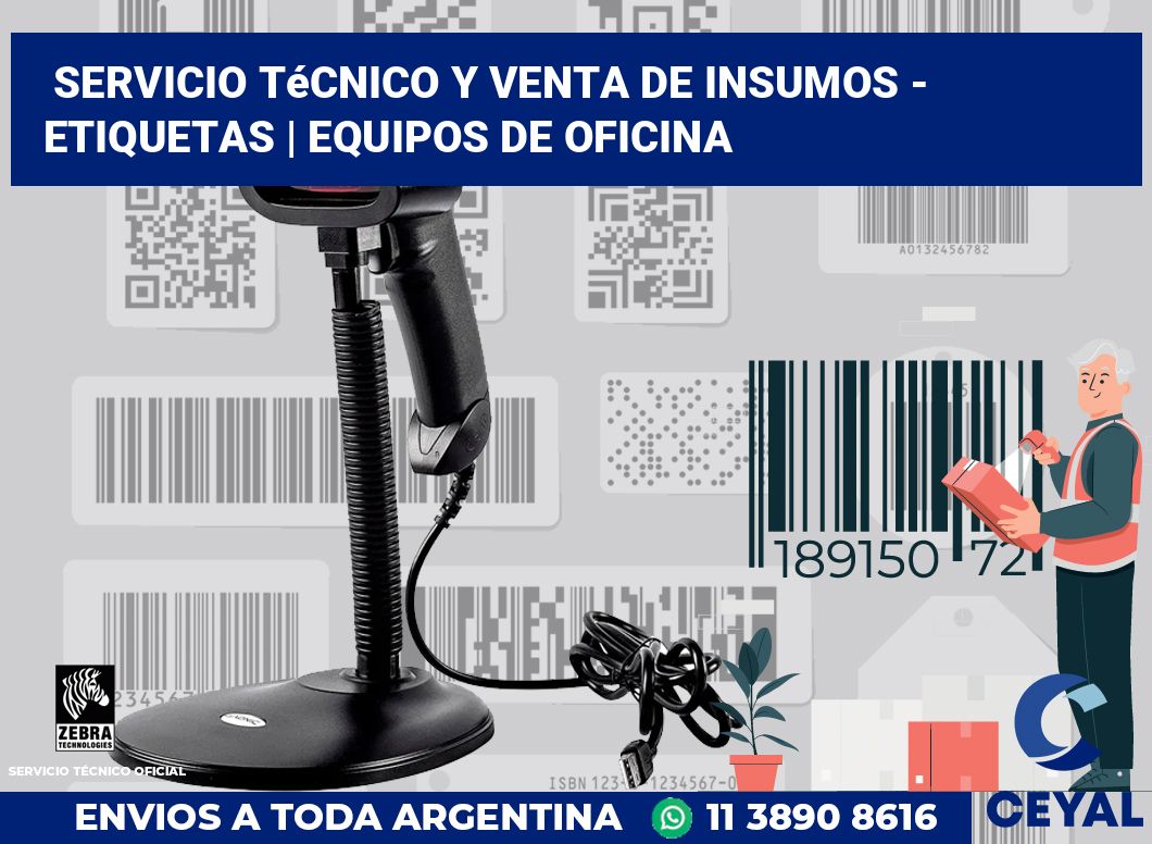 Servicio técnico y venta de insumos - Etiquetas | Equipos de oficina