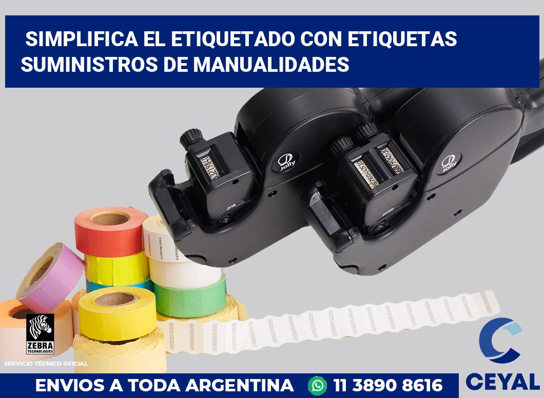 Simplifica el Etiquetado con Etiquetas Suministros de Manualidades