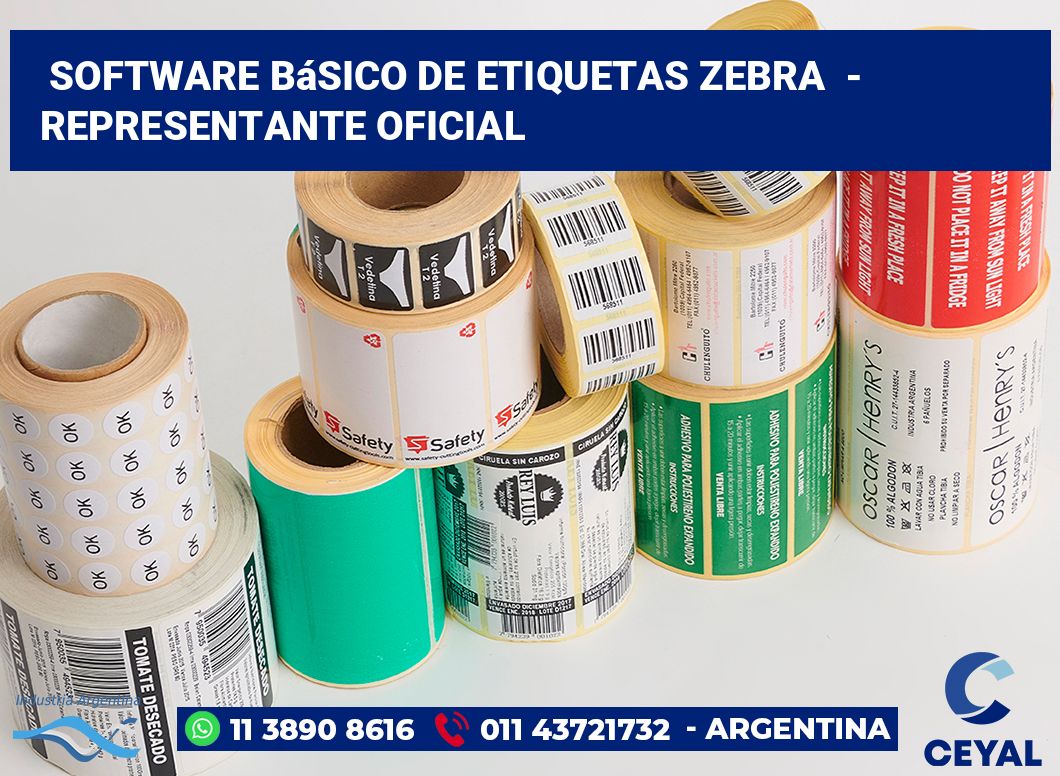 Software básico de etiquetas zebra - Representante oficial