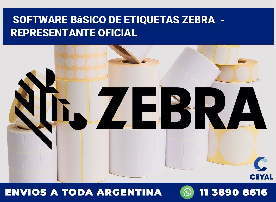 Software básico de etiquetas zebra  – Representante oficial