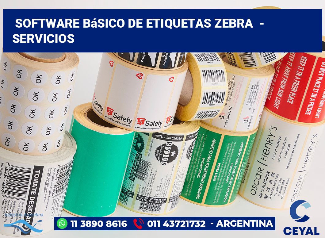 Software básico de etiquetas zebra - Servicios