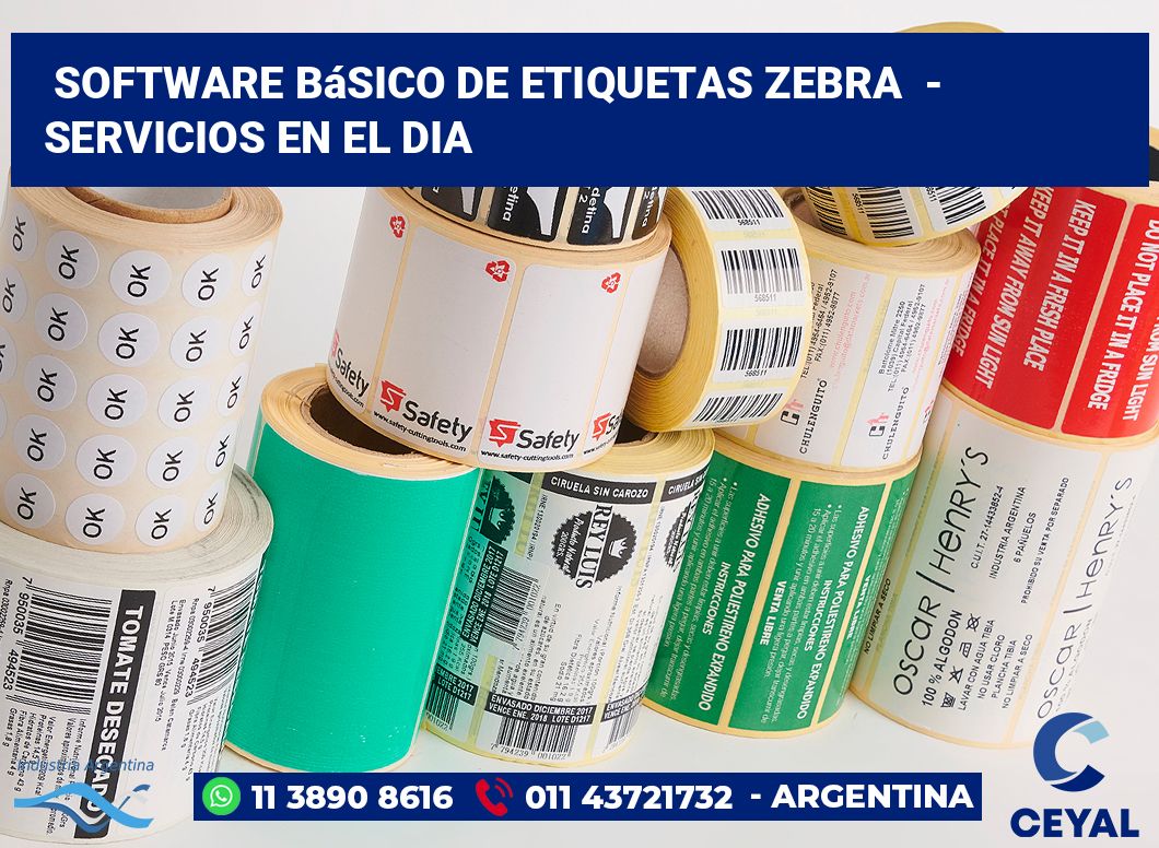 Software básico de etiquetas zebra  - Servicios en el dia