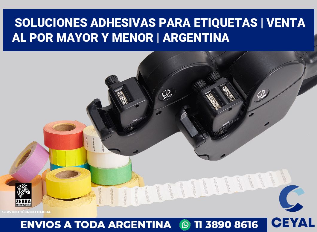 Soluciones adhesivas para etiquetas | Venta al por mayor y menor | Argentina