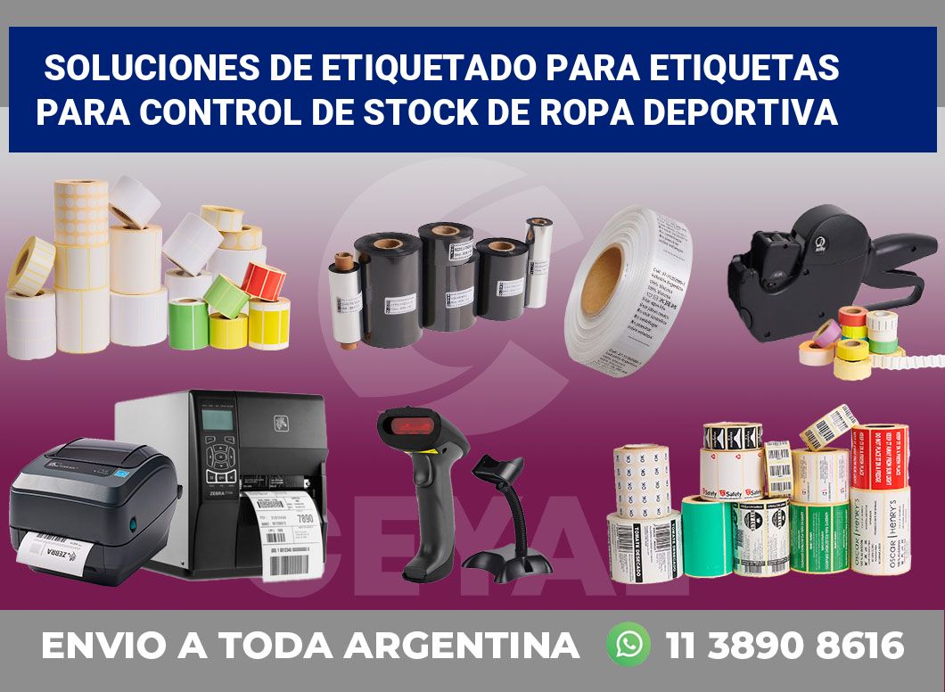 Soluciones de Etiquetado para Etiquetas para Control de Stock de Ropa Deportiva