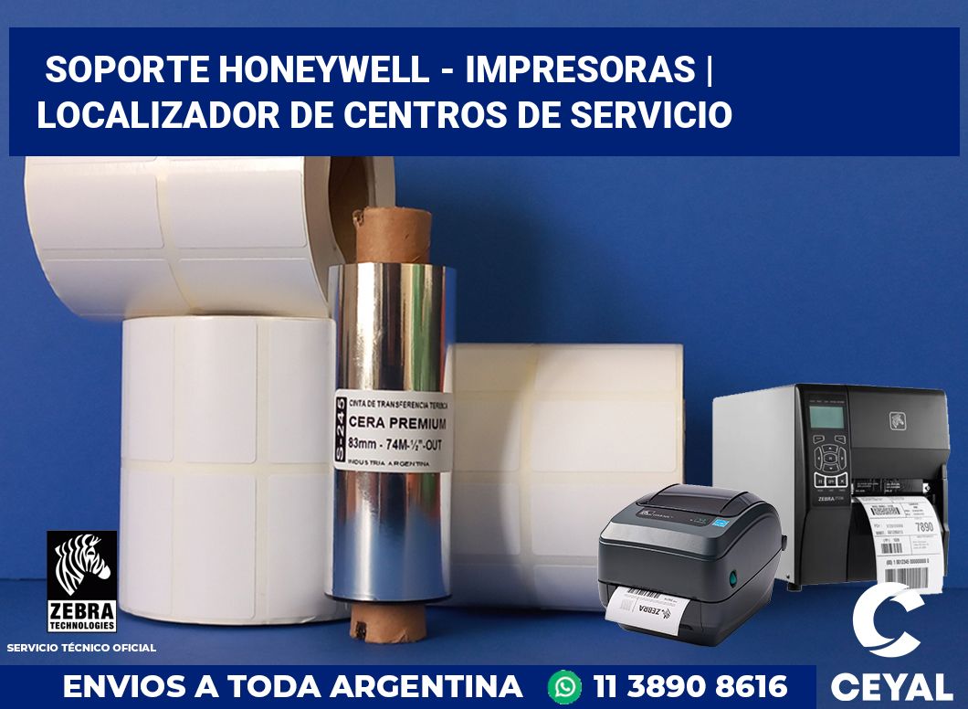 Soporte Honeywell - impresoras | Localizador de centros de servicio