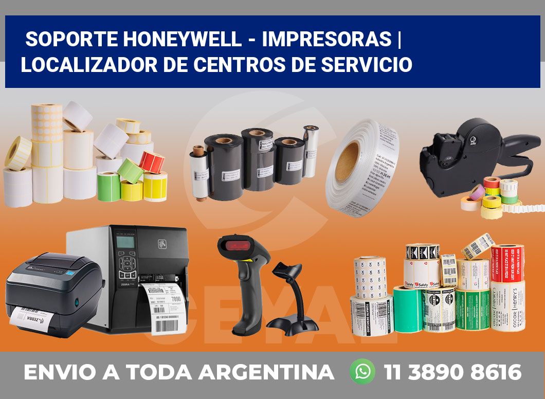 Soporte Honeywell – impresoras | Localizador de centros de servicio