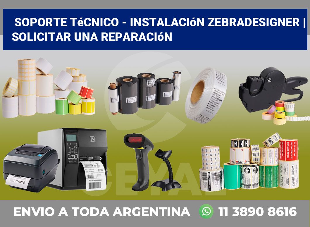 Soporte técnico – instalación ZebraDesigner | Solicitar una reparación