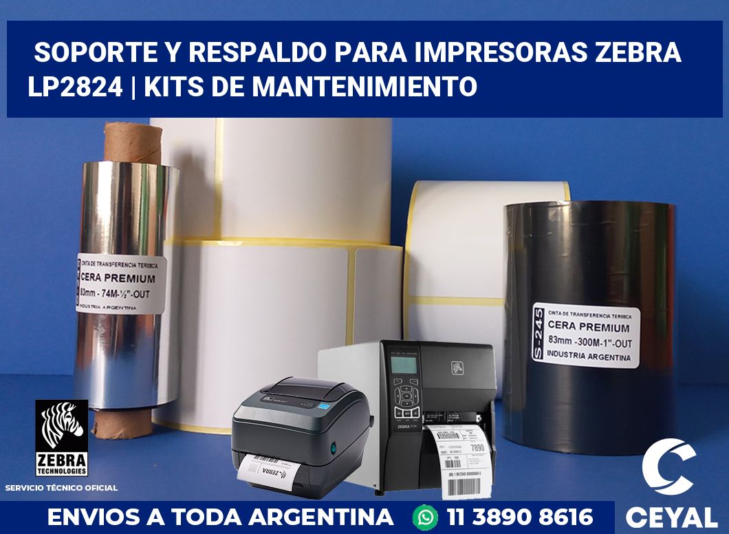 Soporte y respaldo para impresoras Zebra LP2824 | Kits de mantenimiento