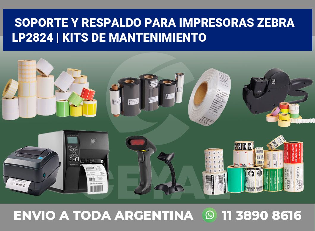 Soporte y respaldo para impresoras Zebra LP2824 | Kits de mantenimiento