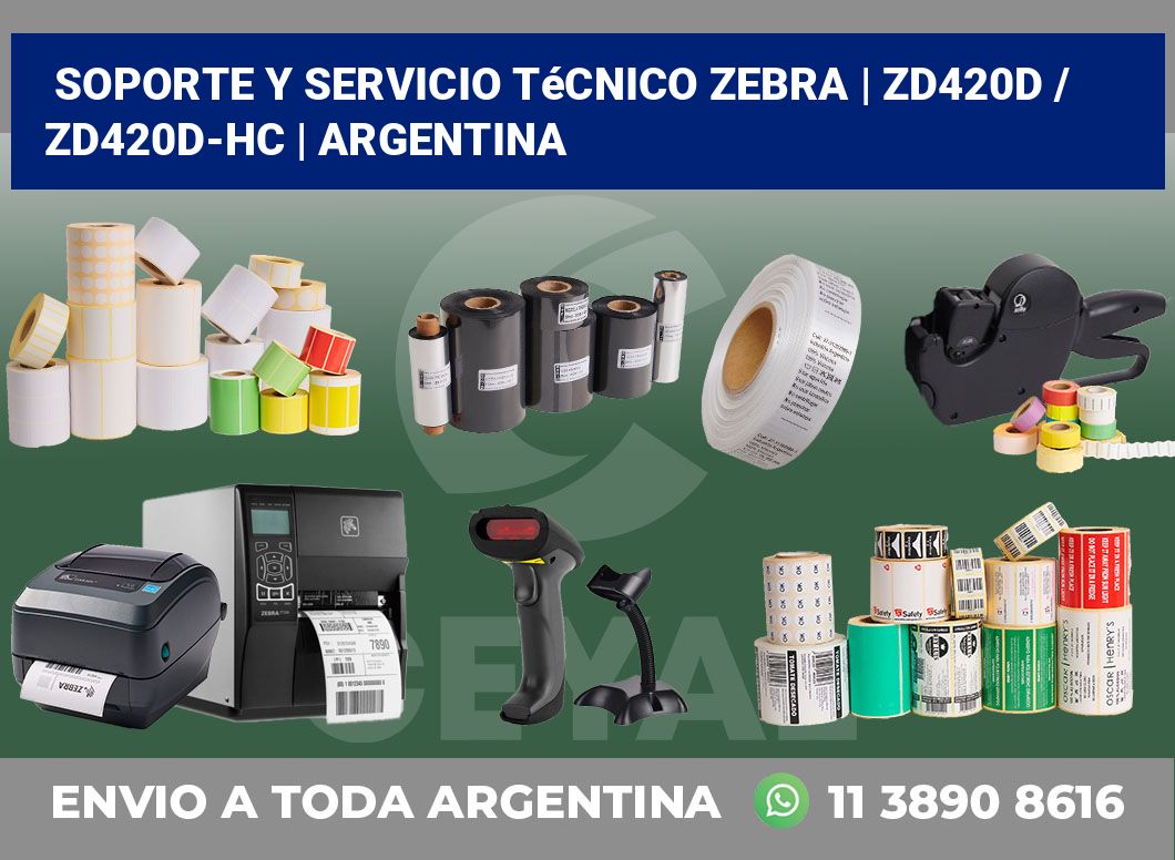Soporte y servicio técnico Zebra | ZD420d / ZD420d‑HC | Argentina