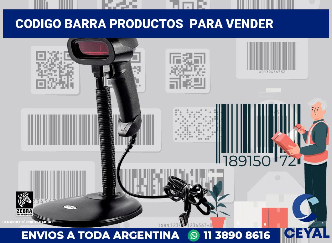 codigo barra productos  para vender