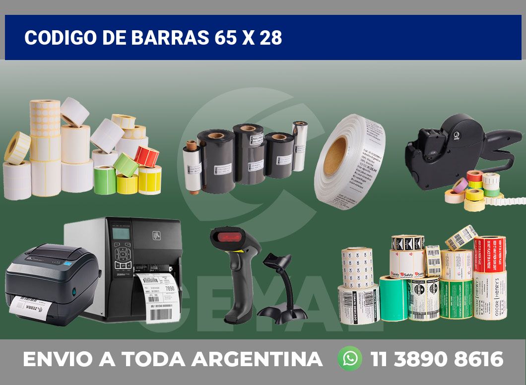 codigo de barras 65 x 28