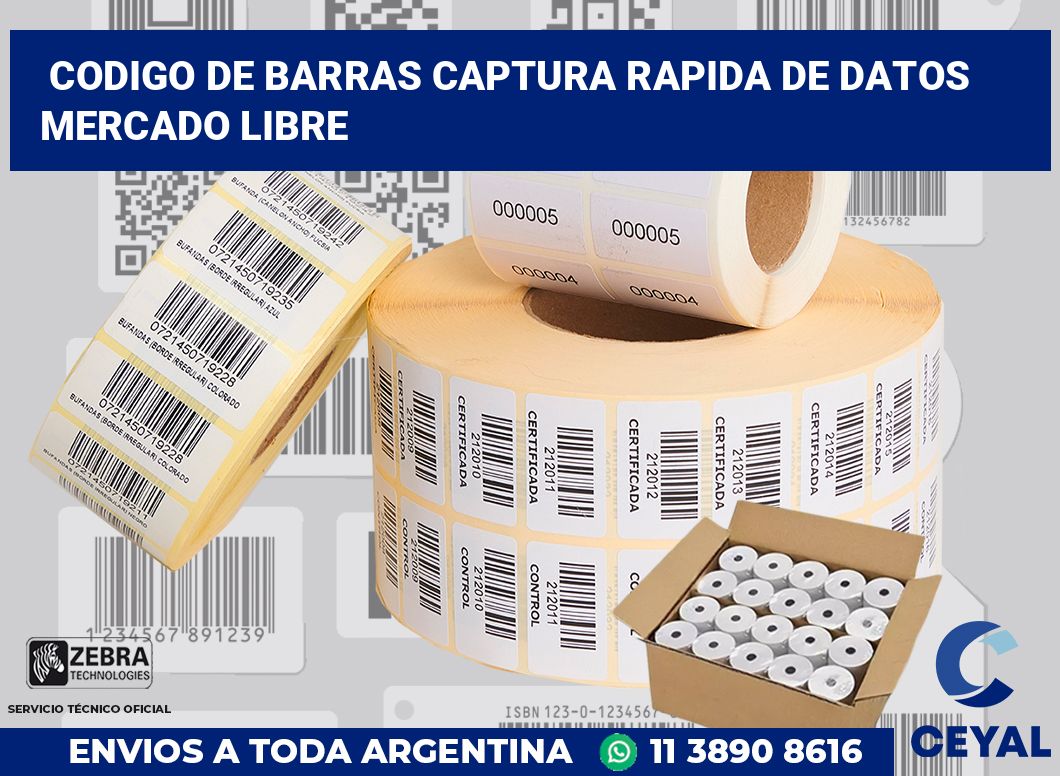 codigo de barras captura rapida de datos  Mercado Libre