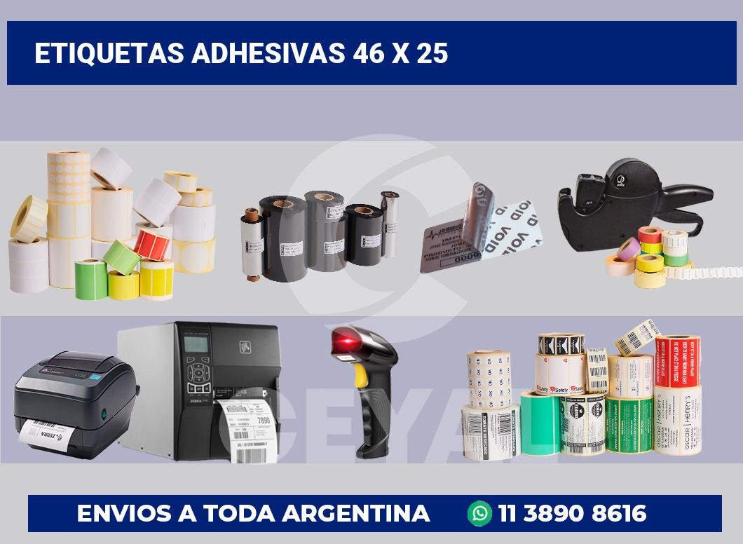 etiquetas adhesivas 46 x 25