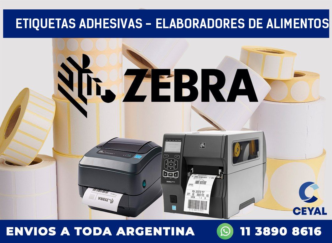 etiquetas adhesivas – elaboradores de alimentos