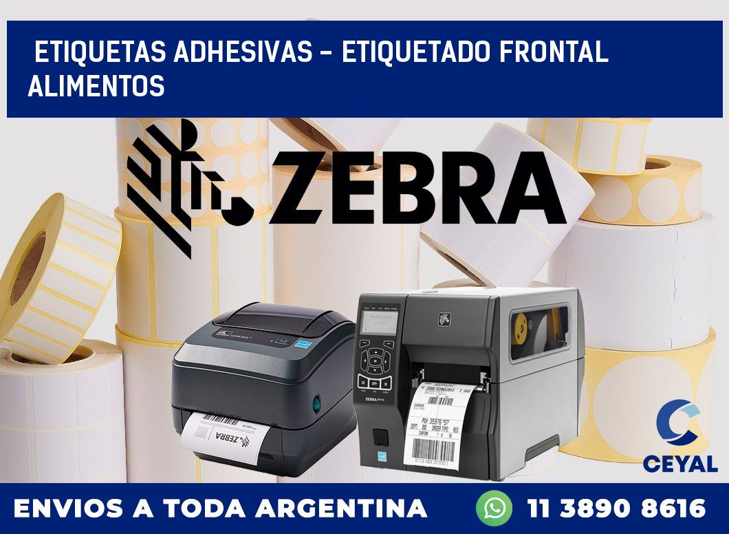etiquetas adhesivas – etiquetado frontal alimentos