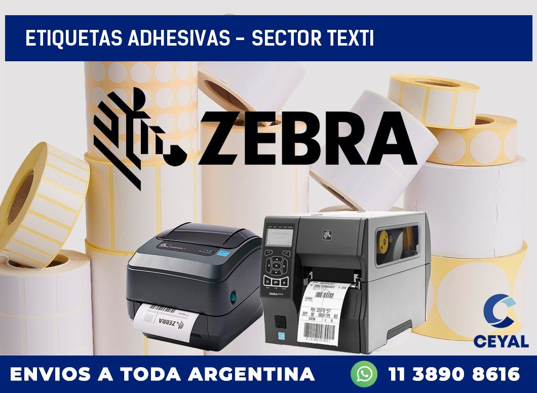 etiquetas adhesivas – sector texti
