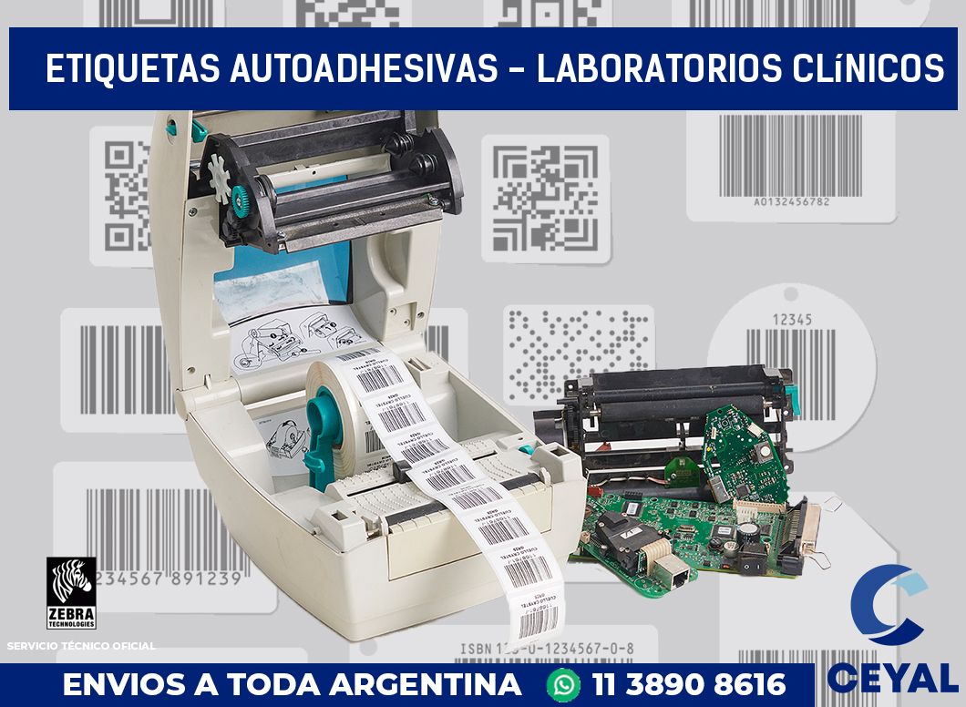 etiquetas autoadhesivas - Laboratorios clínicos