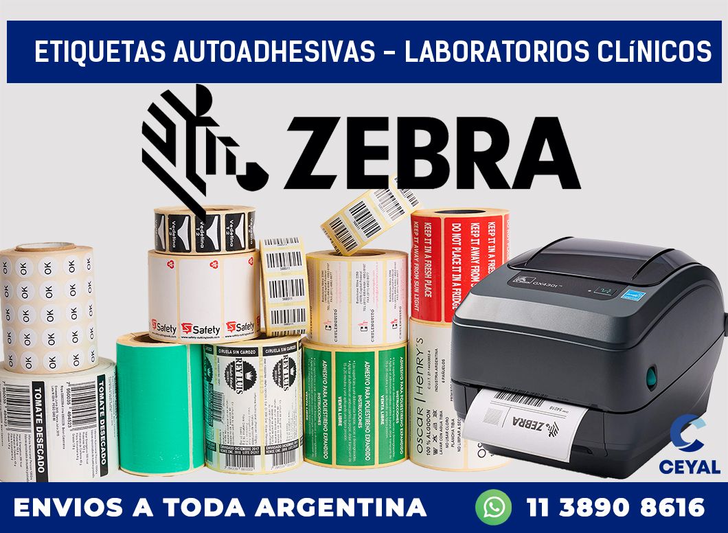 etiquetas autoadhesivas – Laboratorios clínicos