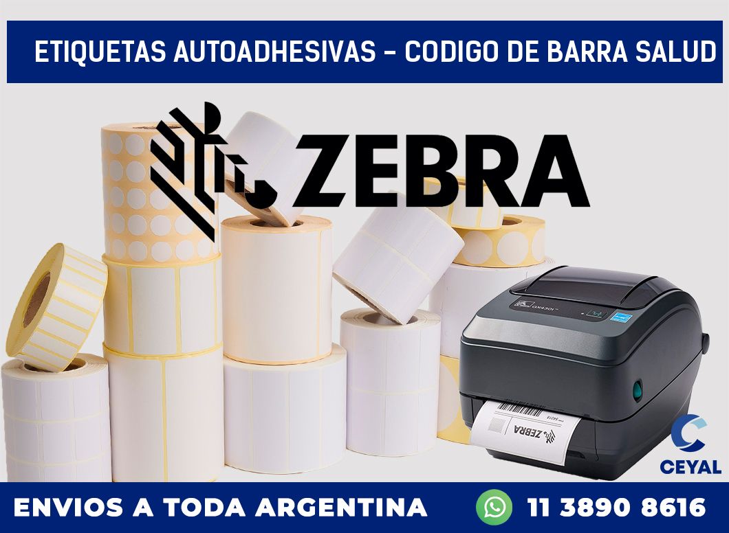 etiquetas autoadhesivas – codigo de barra salud