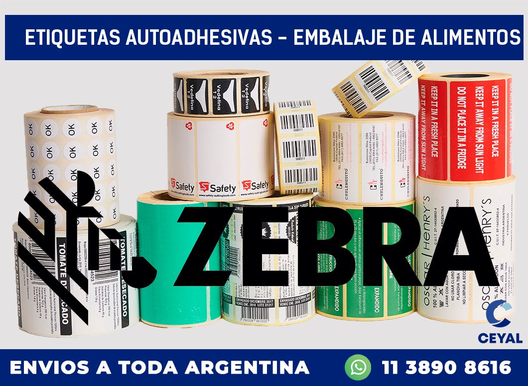 etiquetas autoadhesivas – embalaje de alimentos