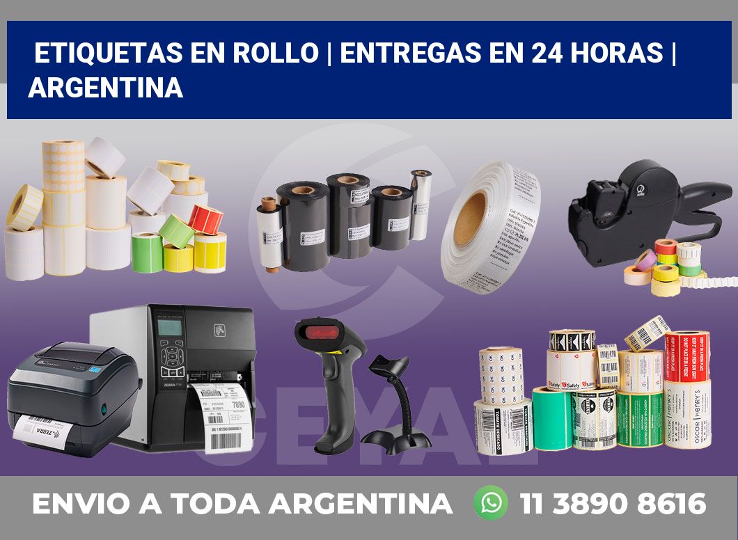 etiquetas en rollo | Entregas en 24 horas | Argentina